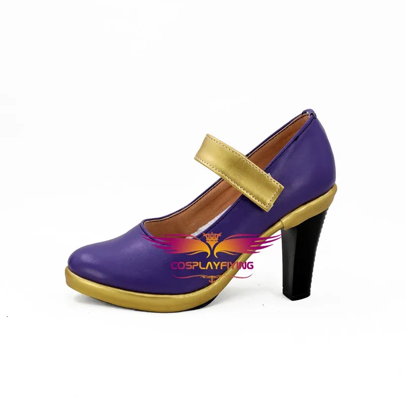 Game LOL League of Legends the Nine-Tailed Fox Ahri Cosplay Shoes Boots Custom Made for Adult Men and Women Halloween Carnival