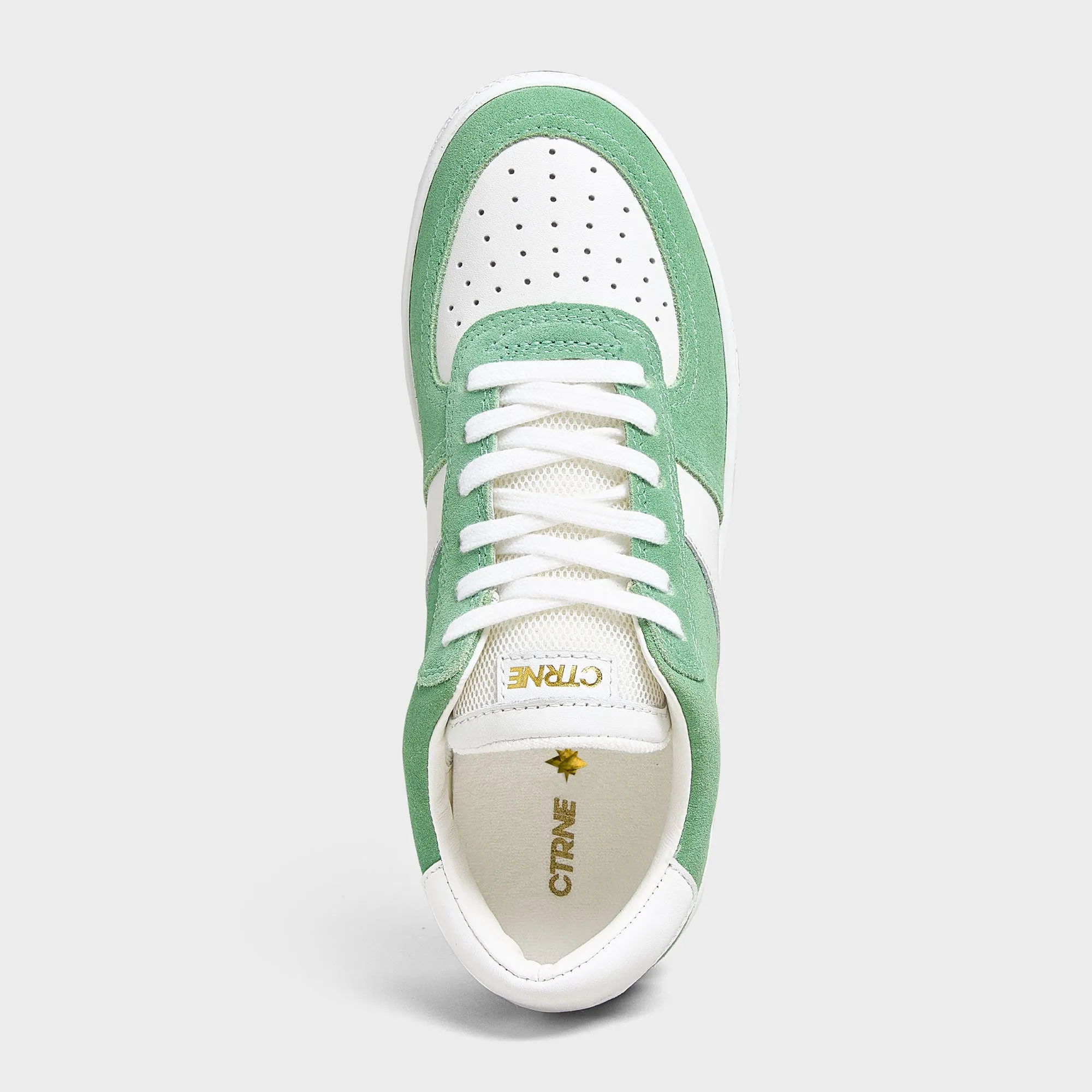 Geode Manifest Sneaker in Green/Suede Ladies