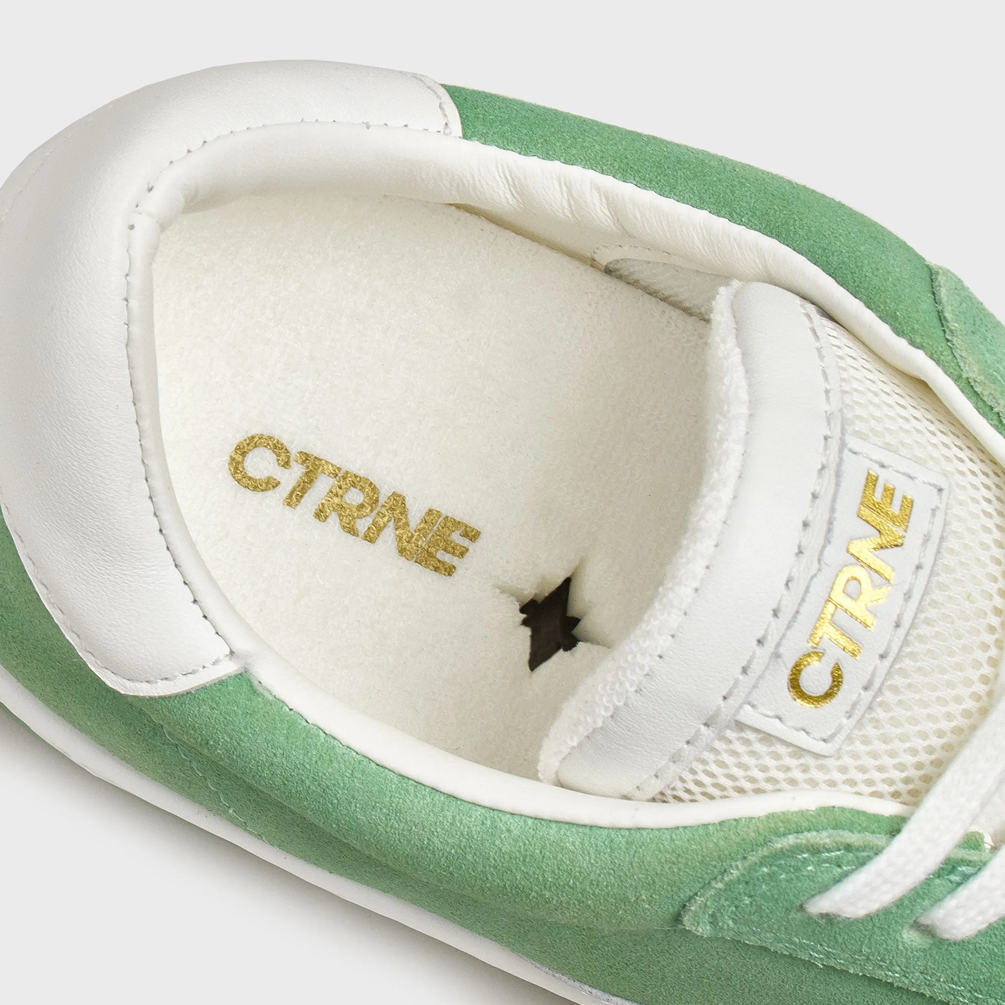 Geode Manifest Sneaker in Green/Suede Ladies