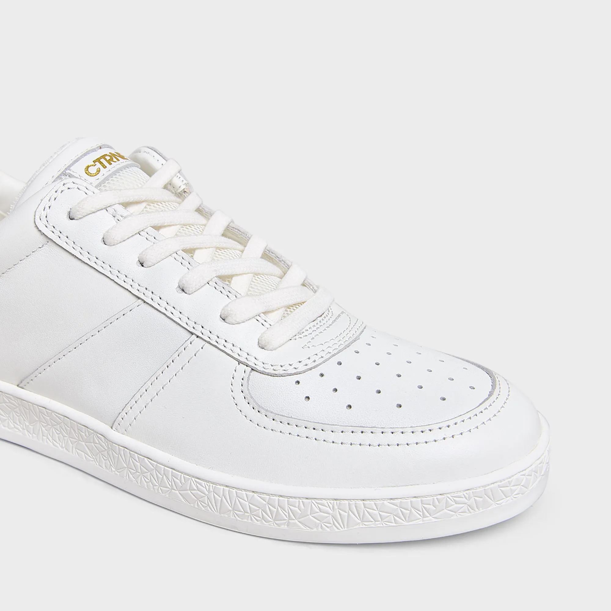 Geode Manifest Sneaker in White/Leather Ladies