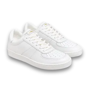 Geode Manifest Sneaker in White/Leather