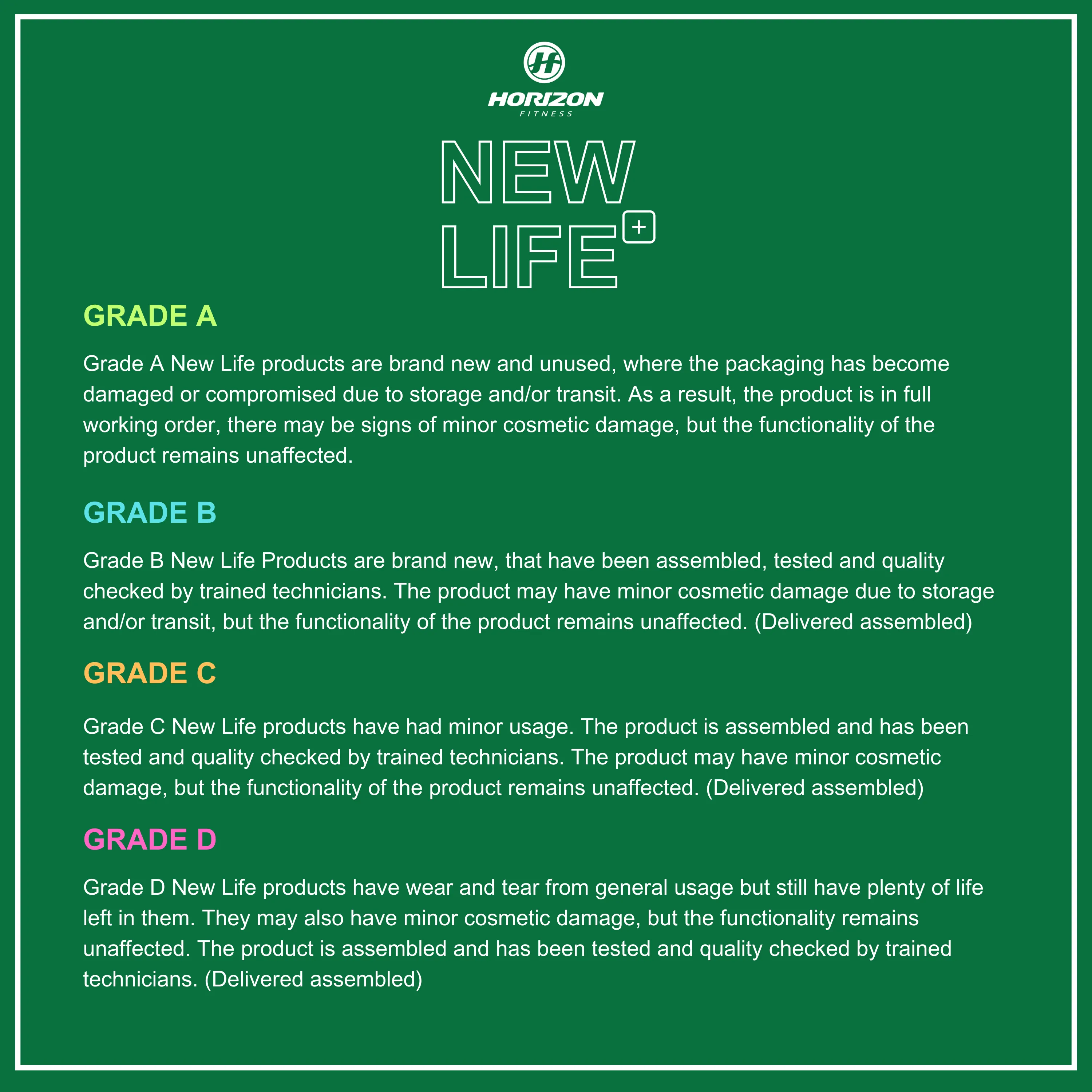 Grade C - Horizon 7.0AT Treadmill