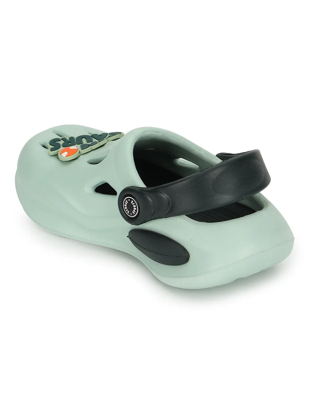 Green Blue Stylish Slip-On Clogs For Kids-Unisex (TC-LCLOG4-GRNBLU)
