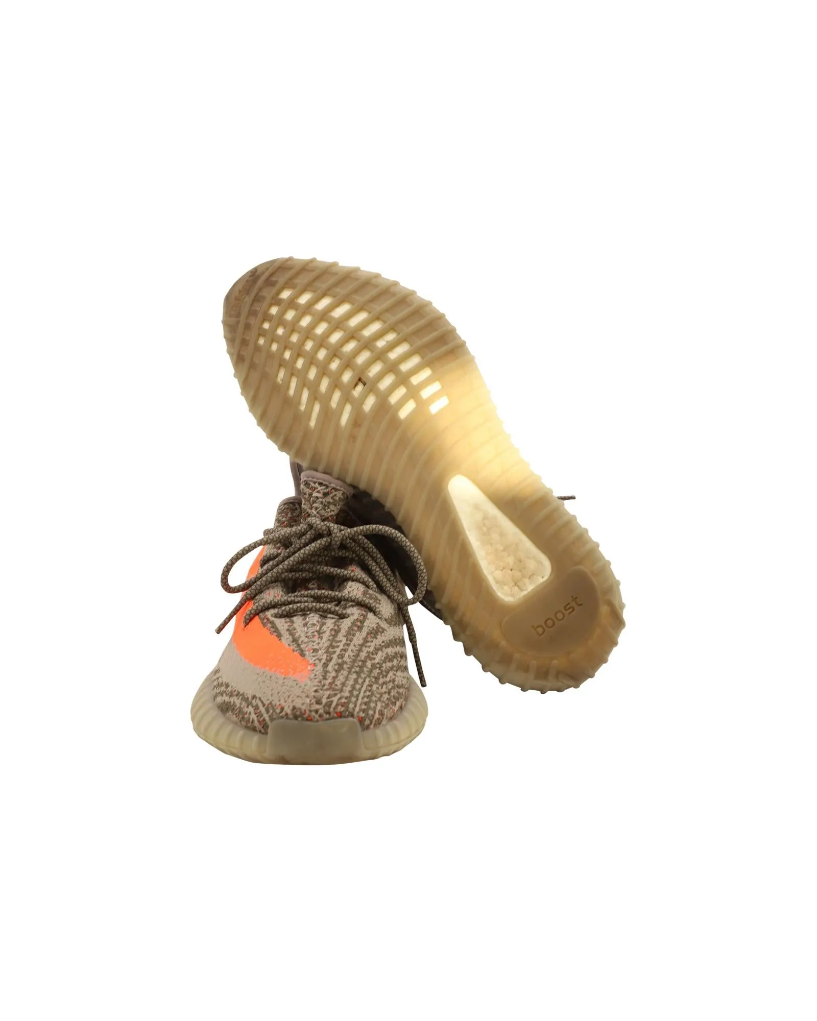 Grey Primeknit Sneakers with Boost Cushioning System