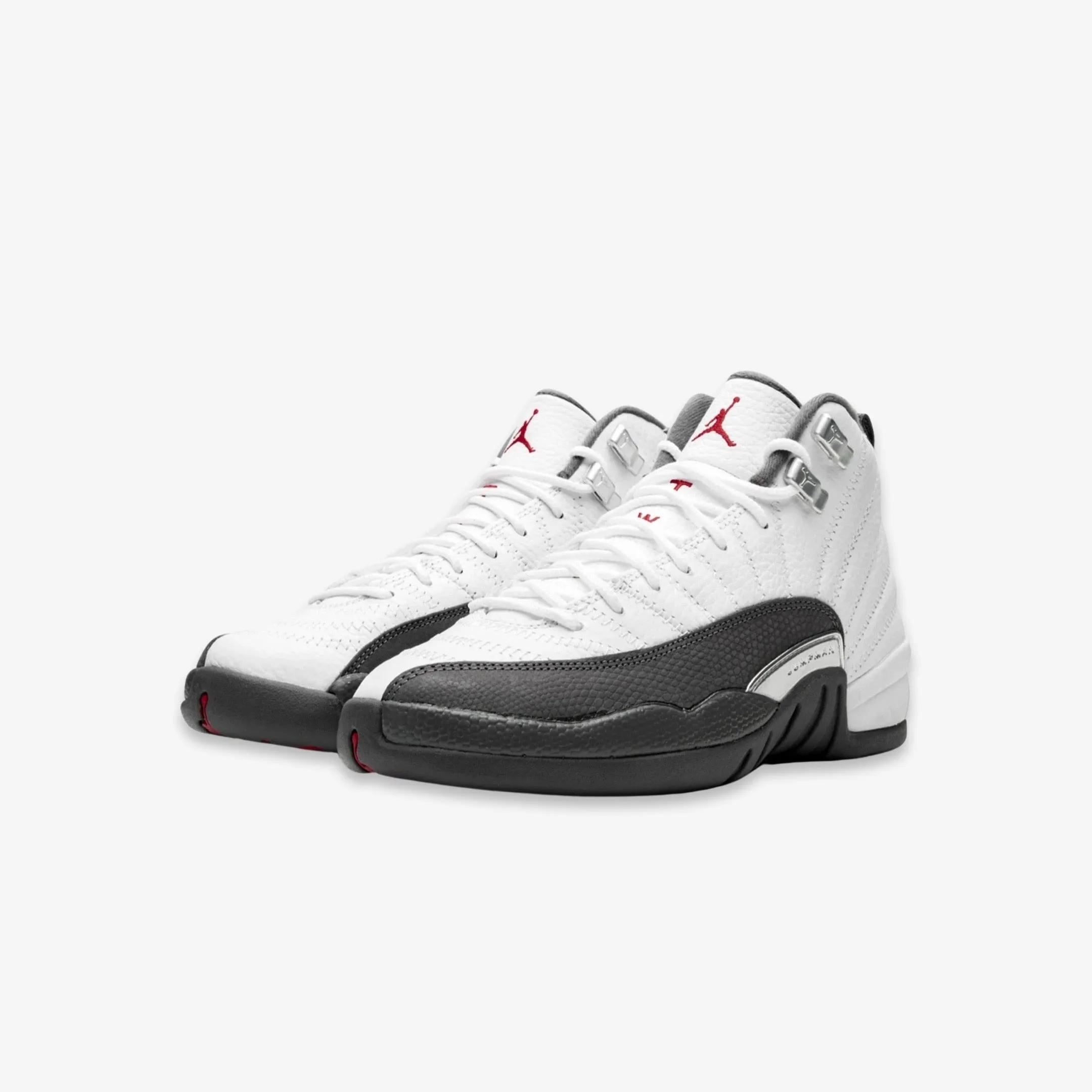 (GS) Air Jordan 12 Retro 'White / Dark Grey' (2019) 153265-160