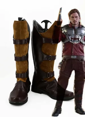 Guardians of the Galaxy Star-Lord Peter Jason Quill Cosplay Shoes Boots Custom Made for Adult Men and Women