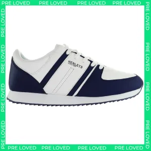Henleys Renner White/Blue Mens Running Shoes NO BOX