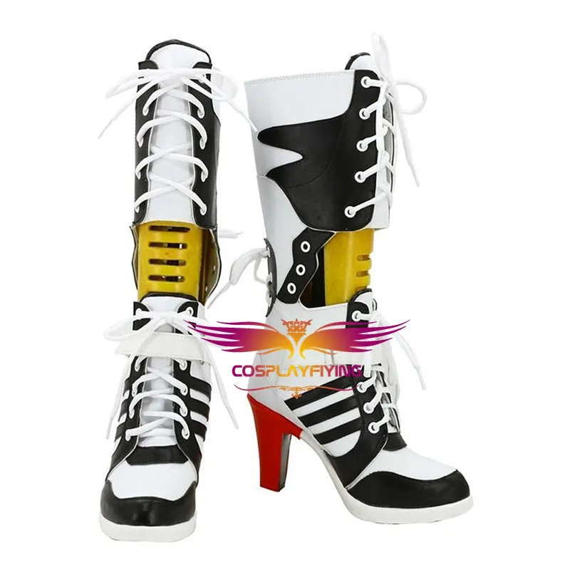 Joker Harley Quinn Suicide Squad Cosplay Shoes Boots Custom Made for Adult Men and Women