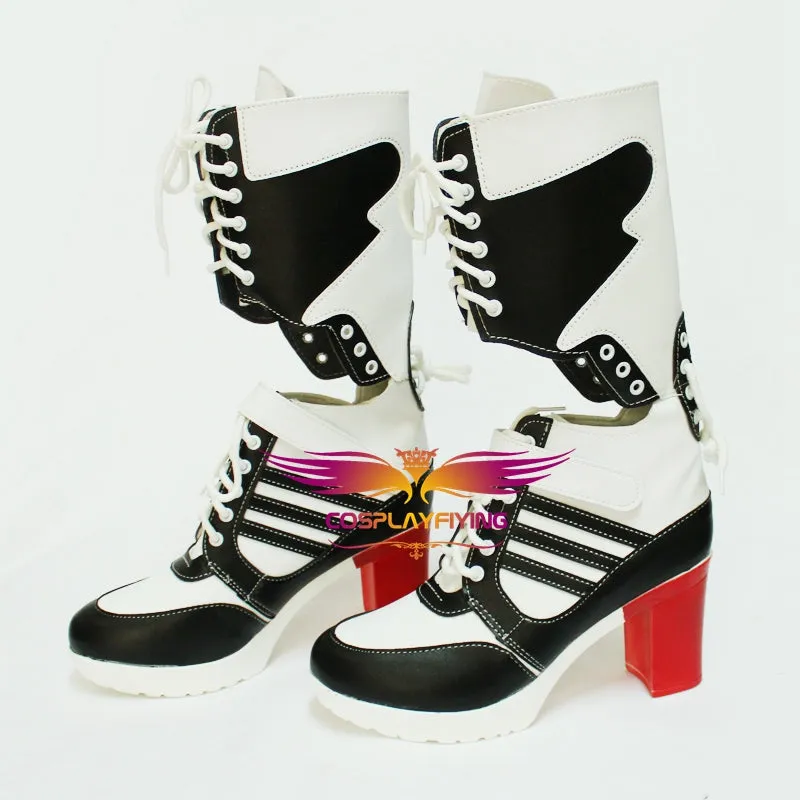 Joker Harley Quinn Suicide Squad Cosplay Shoes Boots Custom Made for Adult Men and Women