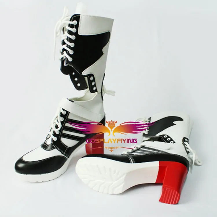 Joker Harley Quinn Suicide Squad Cosplay Shoes Boots Custom Made for Adult Men and Women