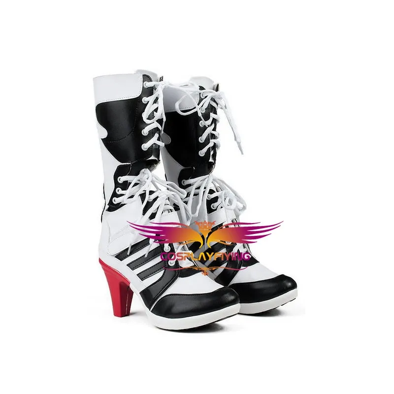 Joker Harley Quinn Suicide Squad Cosplay Shoes Boots Custom Made for Adult Men and Women