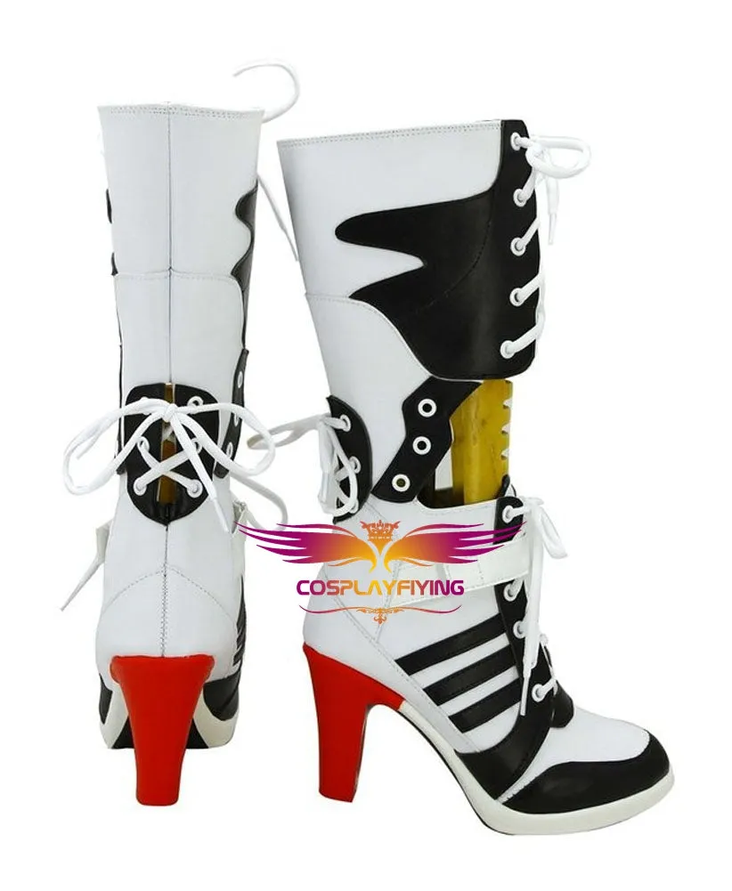 Joker Harley Quinn Suicide Squad Cosplay Shoes Boots Custom Made for Adult Men and Women