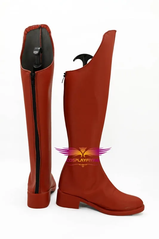 Justice League Supergirl Kara Zor-El Cosplay Shoes Boots Custom Made for Adult Men and Women