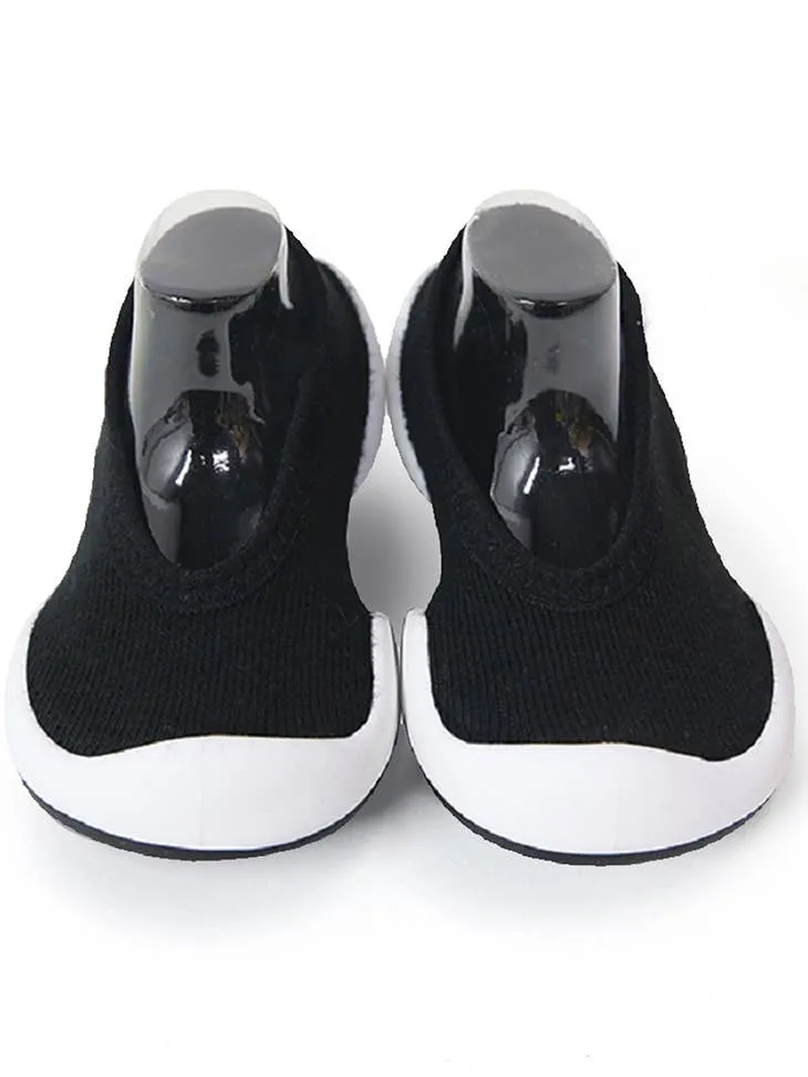 Komuello First Walker Baby Sock Shoes - Flat - Onyx