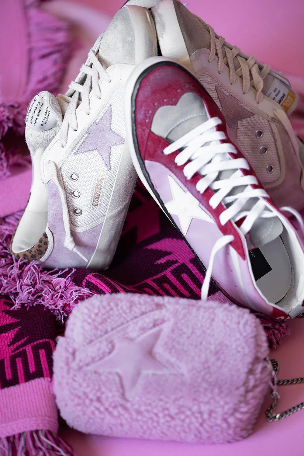 Mid Star Sneakers - Pink