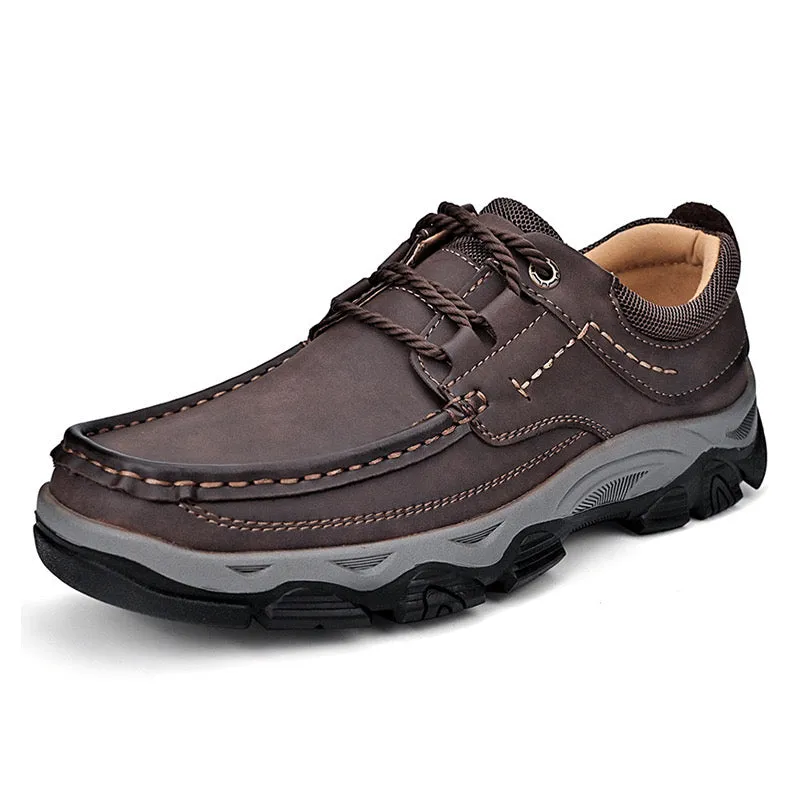 Mitchell Shoes Men's Lace Leather Casual Walking Outdoor Shoes