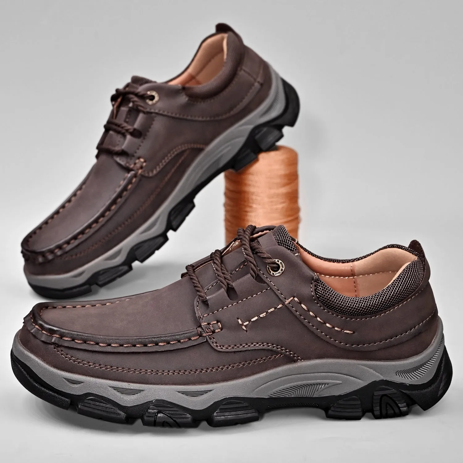 Mitchell Shoes Men's Lace Leather Casual Walking Outdoor Shoes