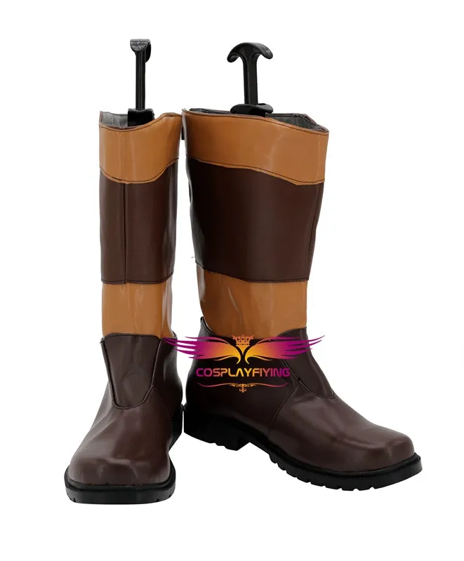 Movie Star Wars Jedi Knight Cosplay Shoes Boots Custom Made for Adult Men and Women Halloween Carnival