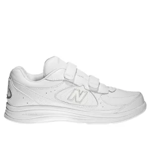 New Balance Men's 577 Hook and Loop White