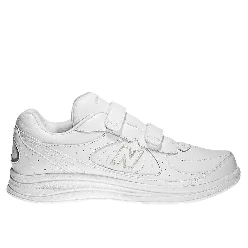 New Balance Men's 577 Hook and Loop White
