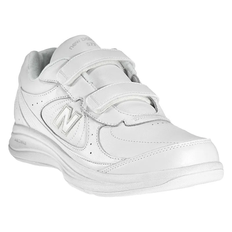 New Balance Men's 577 Hook and Loop White