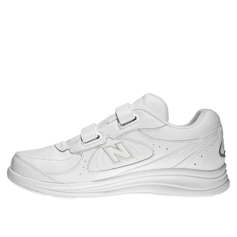 New Balance Men's 577 Hook and Loop White