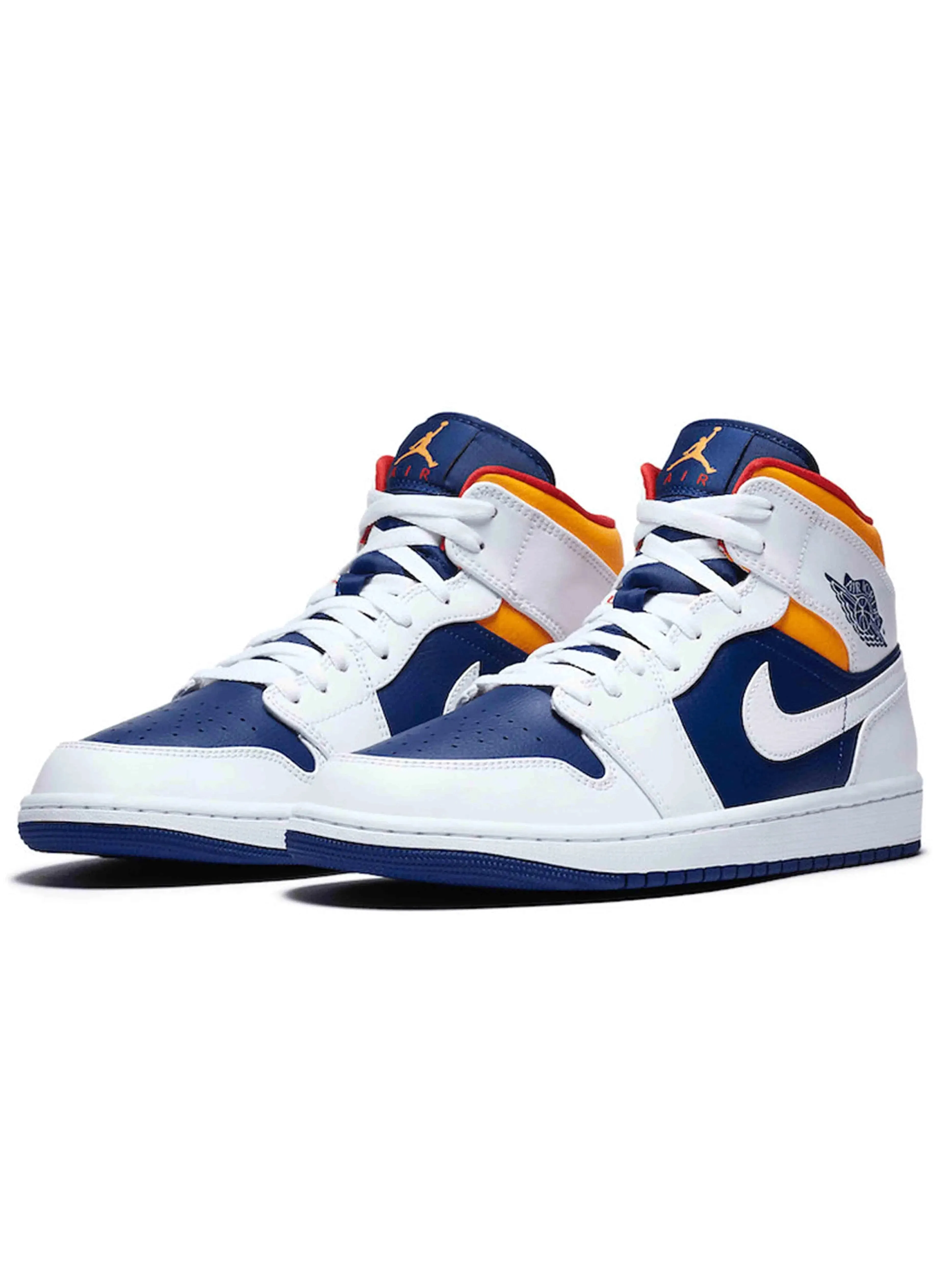 Nike Air Jordan 1 Mid Royal Blue Laser Orange (GS)