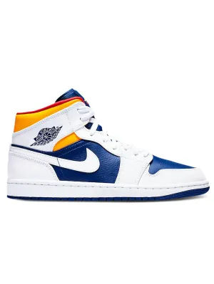 Nike Air Jordan 1 Mid Royal Blue Laser Orange (GS)