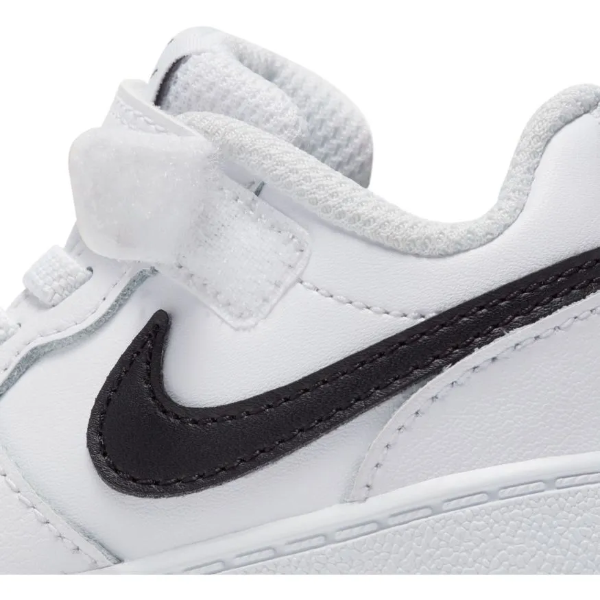 .Nike Toddler Court Borough Low 2 White/Black - (BQ5453 104) - CB - R1L9