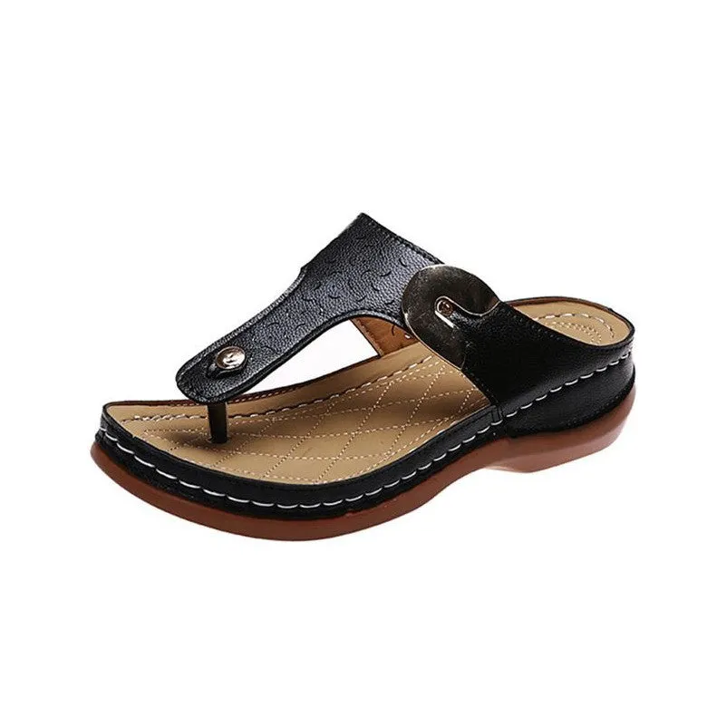 OCW Women Wedges Slippers Summer Casual Mujer Zapatos Flip Flops