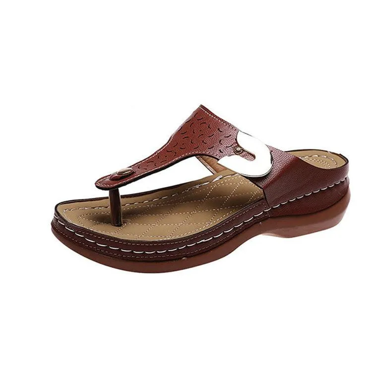 OCW Women Wedges Slippers Summer Casual Mujer Zapatos Flip Flops