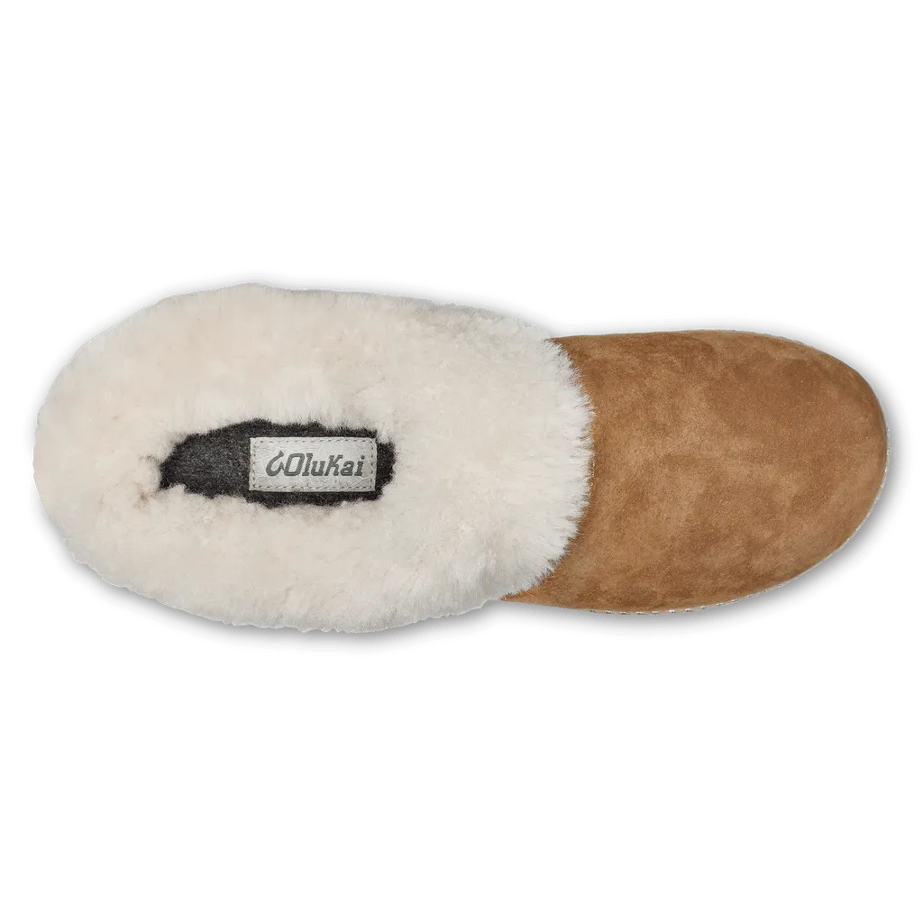 OluKai Women's Ku'i Slippers- Tan/Bone