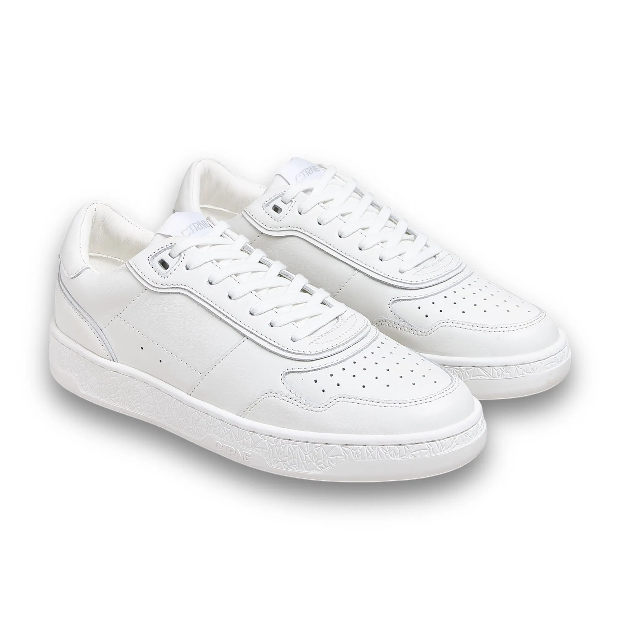 Orgonite Manifest Sneaker in White/Leather Ladies
