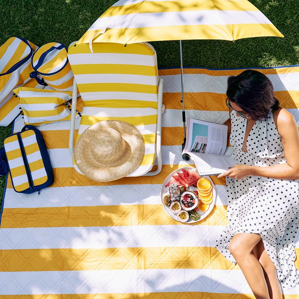 Picnic Mat - Yellow Stripe