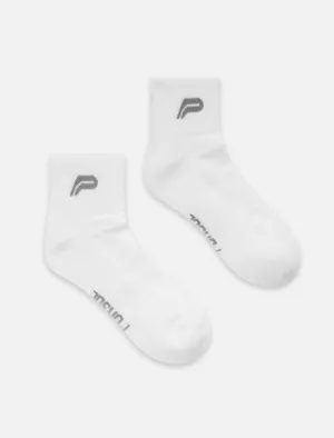 Premium Cushioned Running Socks - White