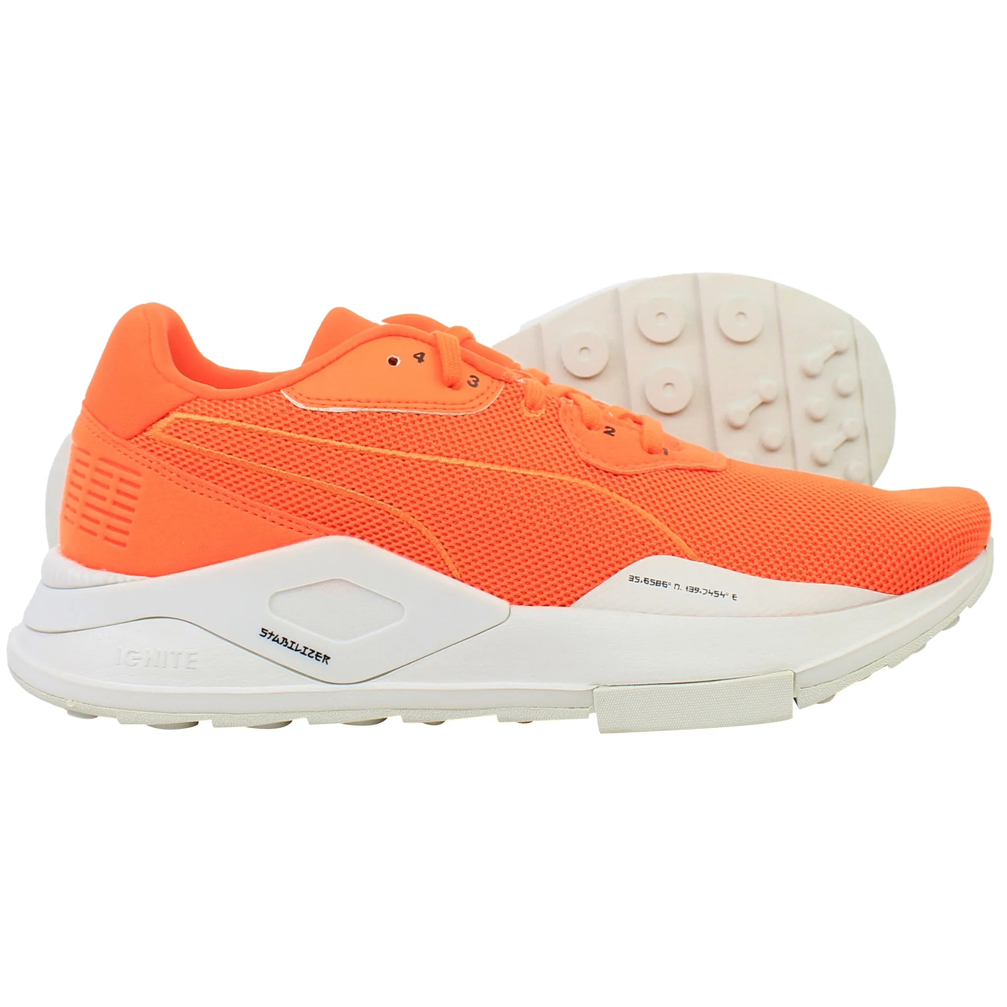 Puma Shoku In Plain Sight Mens Orange Running Shoes