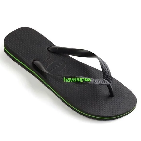 Rubber Logo Black Neon Green