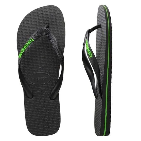 Rubber Logo Black Neon Green