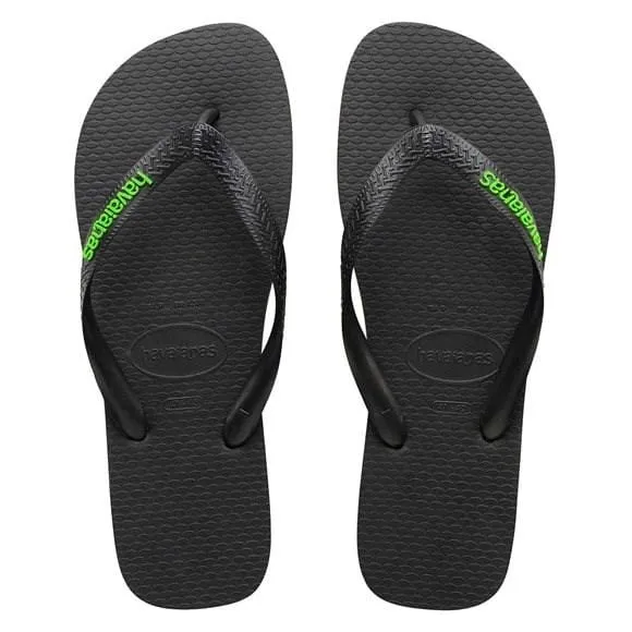 Rubber Logo Black Neon Green