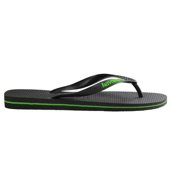 Rubber Logo Black Neon Green