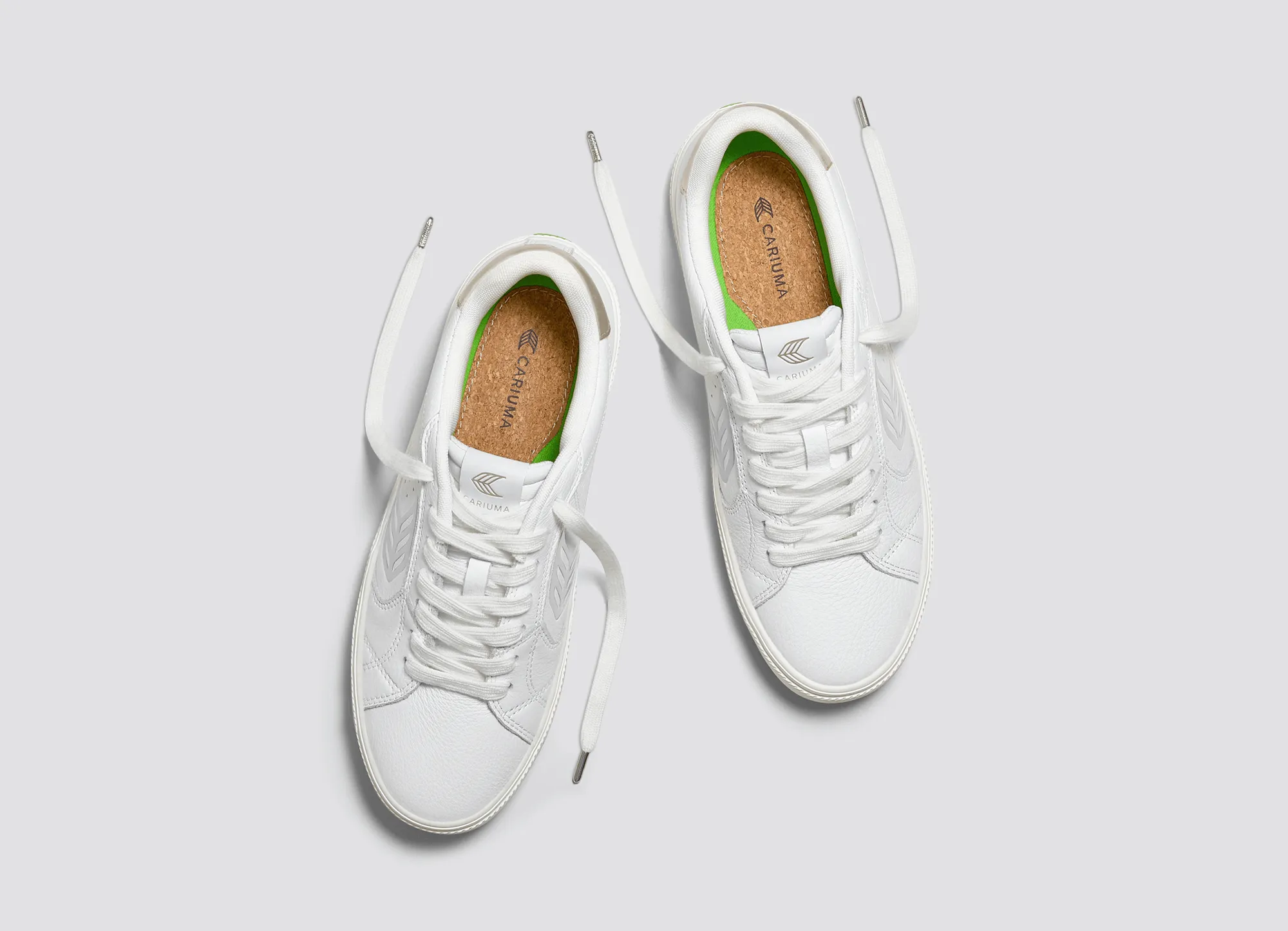 SALVAS White Premium Leather Ice Logo Metallic Gold Sneaker Women