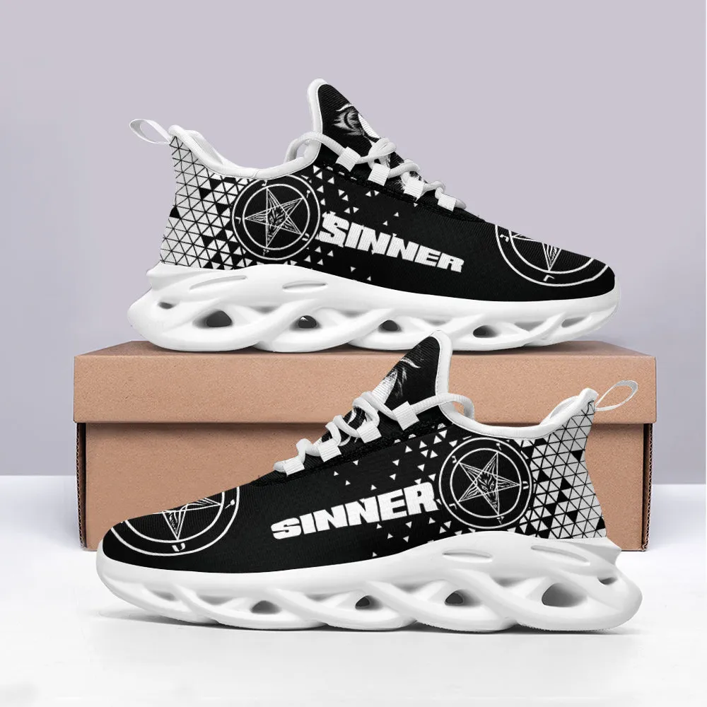 Sinner Black and White max soul shoes
