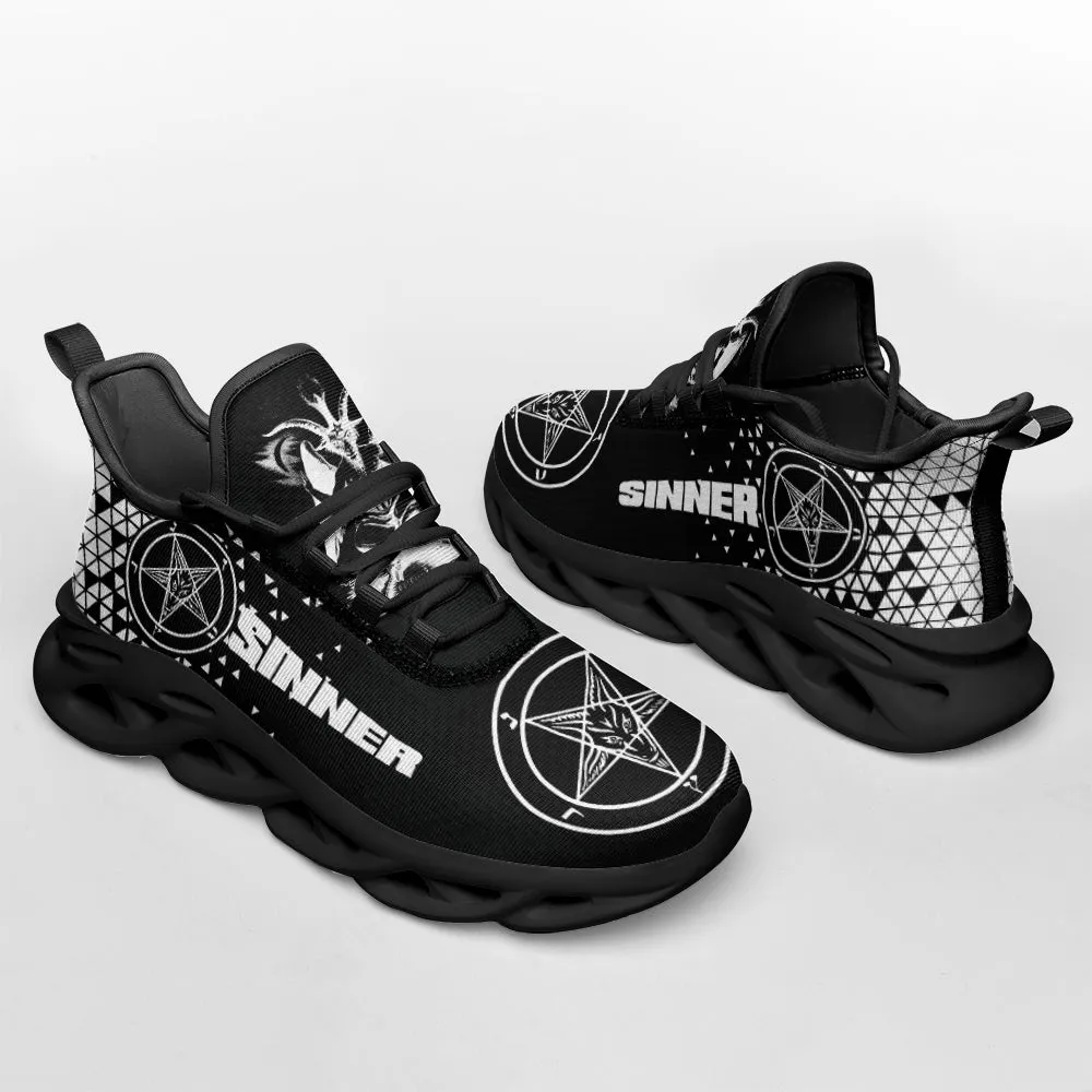 Sinner Black and White max soul shoes