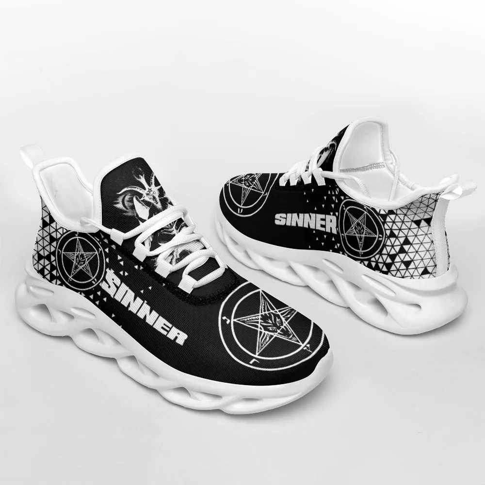 Sinner Black and White max soul shoes