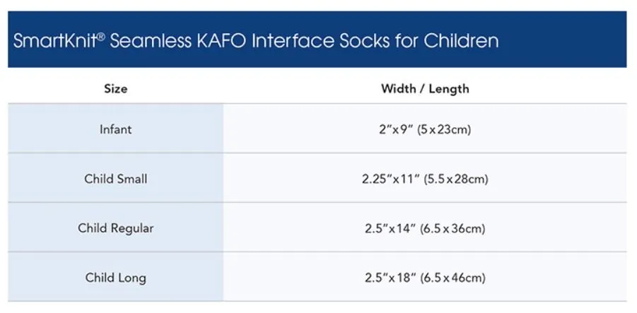 SmartKnit Seamless AFO & KAFO Interface Socks Adults