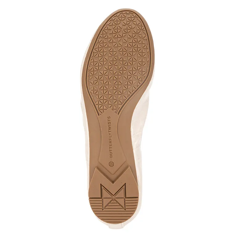 SOPHIA Ballet Flat Shoes - Beige Croc