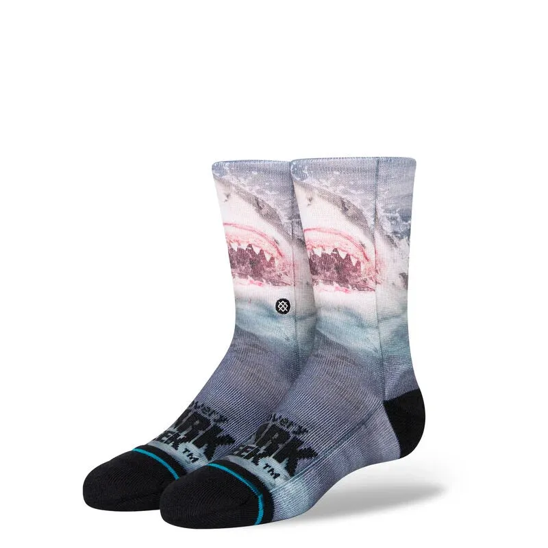 Stance Shark Week X Stance Kids Crew Socks - Blue