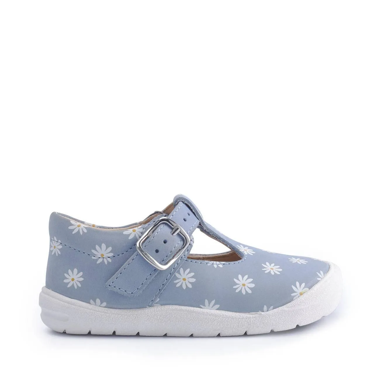 StartRite Bud 0811_2 Girls Blue Daisy Nubuck Buckle Shoes
