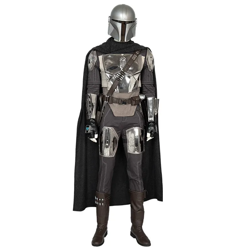 The Mandalorian Star Wars Mandalorian Armor Cosplay Costume Shoes Helmet for Adult Halloween Carnival Party