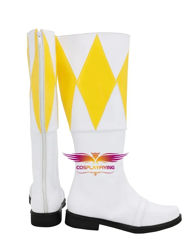 TV Series Mighty Morphin Power Rangers Trini Cosplay Shoes Boots Custom Made for Adult Men and Women Halloween Carnival